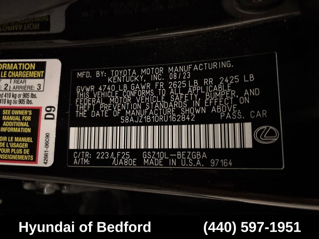 Used 2024 Lexus ES 350 F Sport w/ Accessory Package (Z2) FWD image 13