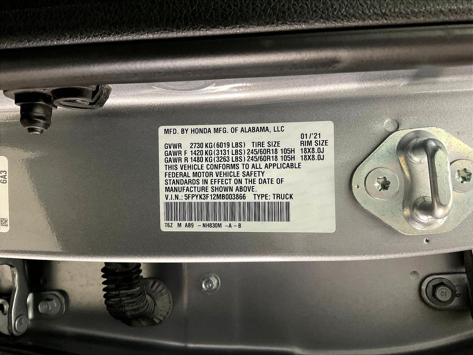 Used 2021 Honda Ridgeline Sport image 20