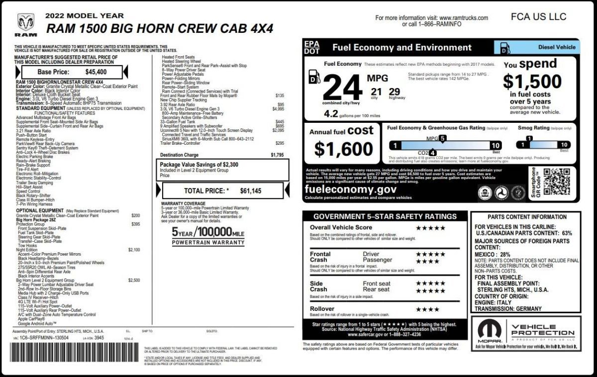 Used 2022 RAM 1500 Big Horn image 15
