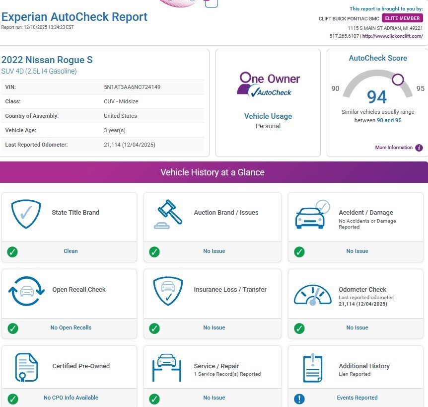 Used 2022 Nissan Rogue S image 3