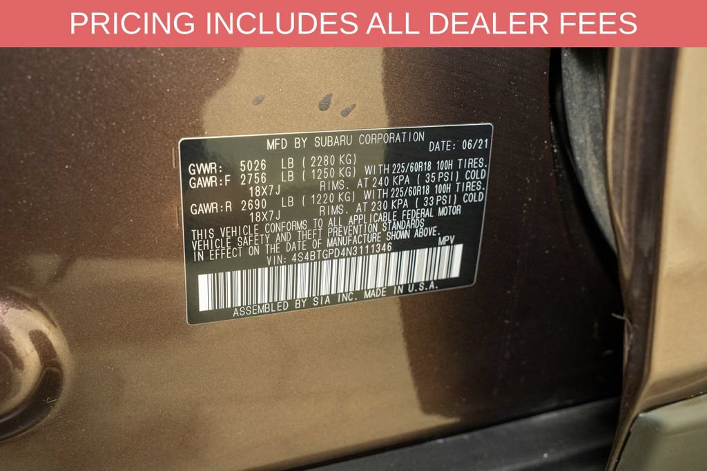 Used 2022 Subaru Outback Touring XT w/ Popular Package #2 AWD/4WD image 22
