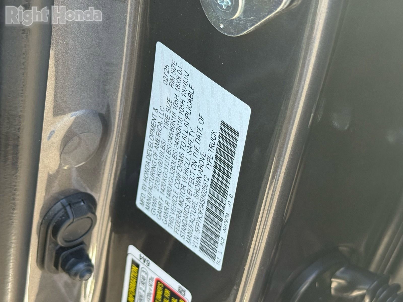 Certified 2025 Honda Ridgeline RTL image 34