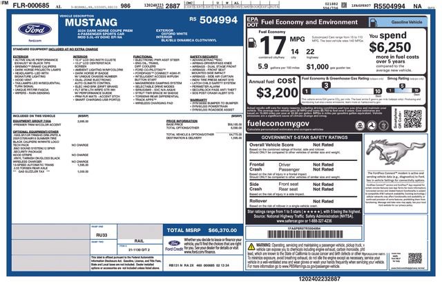 Used 2024 Ford Mustang Dark Horse RWD image 27