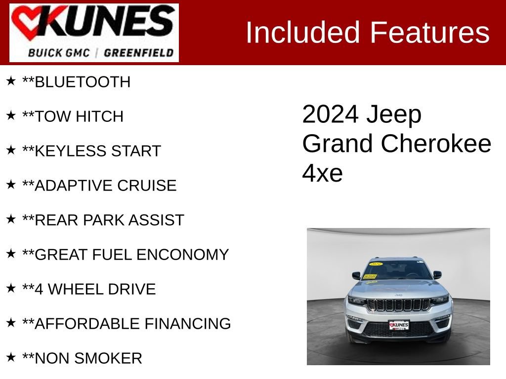 Used 2024 Jeep Grand Cherokee Limited 4xe AWD/4WD image 3