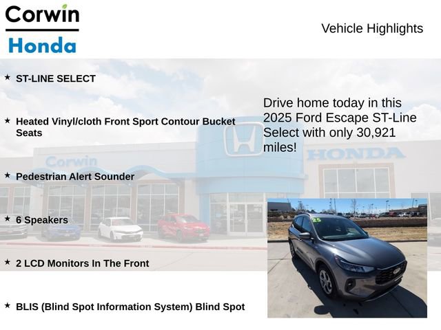 Used 2025 Ford Escape ST-Line Select image 6