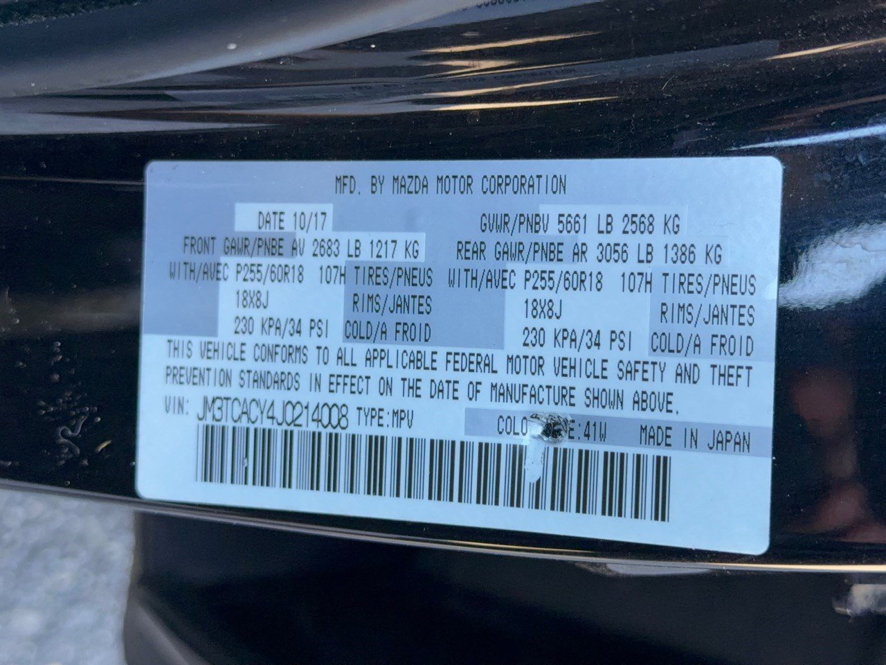 Used 2018 MAZDA CX-9 Touring FWD image 31