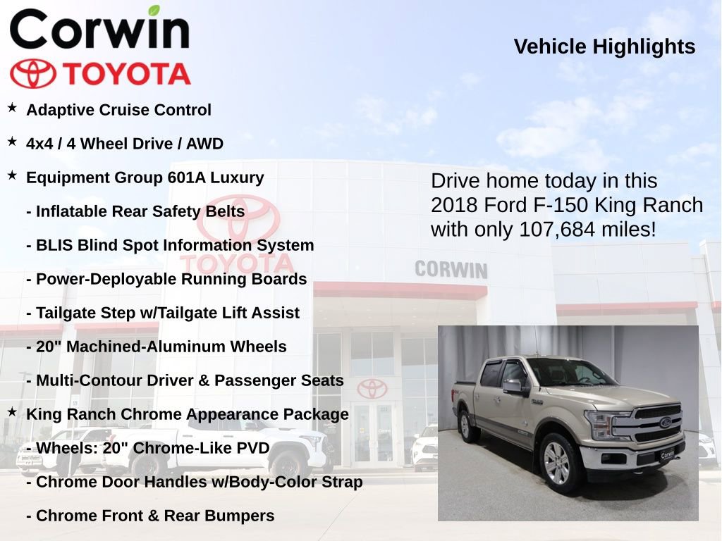 Used 2018 Ford F150 King Ranch w/ Equipment Group 601A Luxury image 7