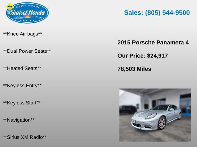 Used 2015 Porsche Panamera 4 AWD/4WD image 6