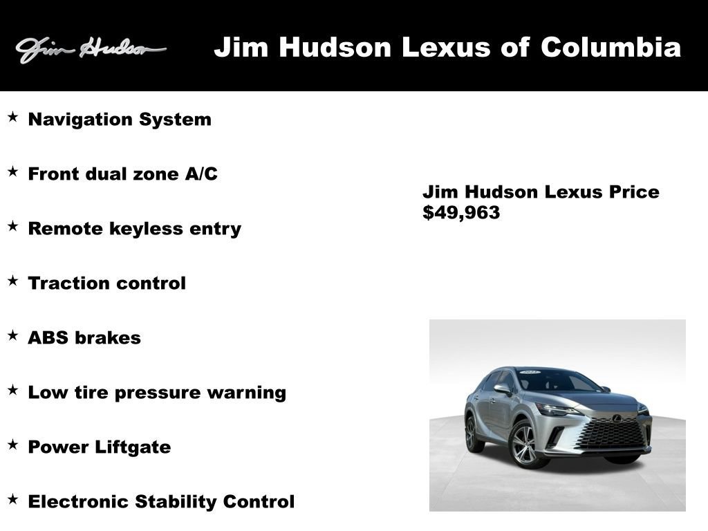 Certified 2023 Lexus RX 350 Premium w/ Accessory Package (Z1) FWD image 4