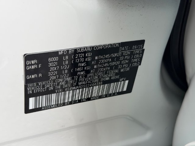 Certified 2025 Subaru Ascent Bronze Edition AWD/4WD image 23