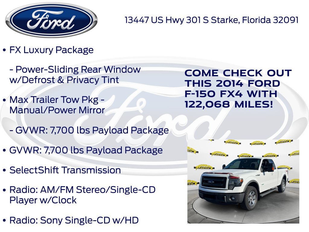 Used 2014 Ford F150 FX4 w/ Equipment Group 402A Luxury AWD/4WD image 25