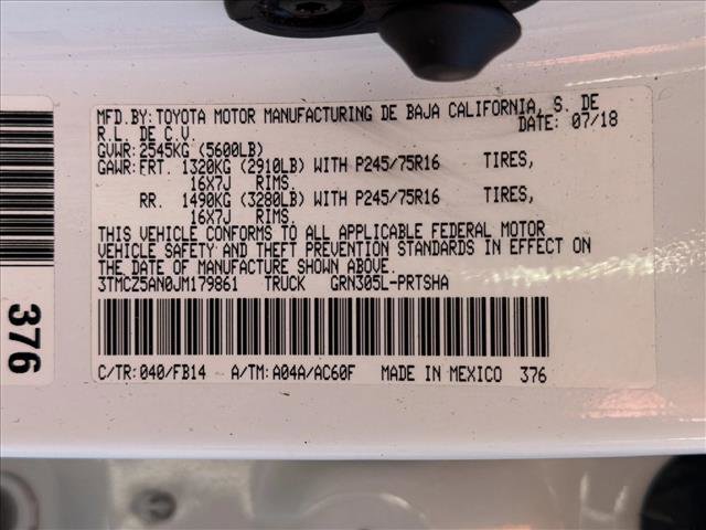 Used 2018 Toyota Tacoma SR w/ SR Convenience Package image 24