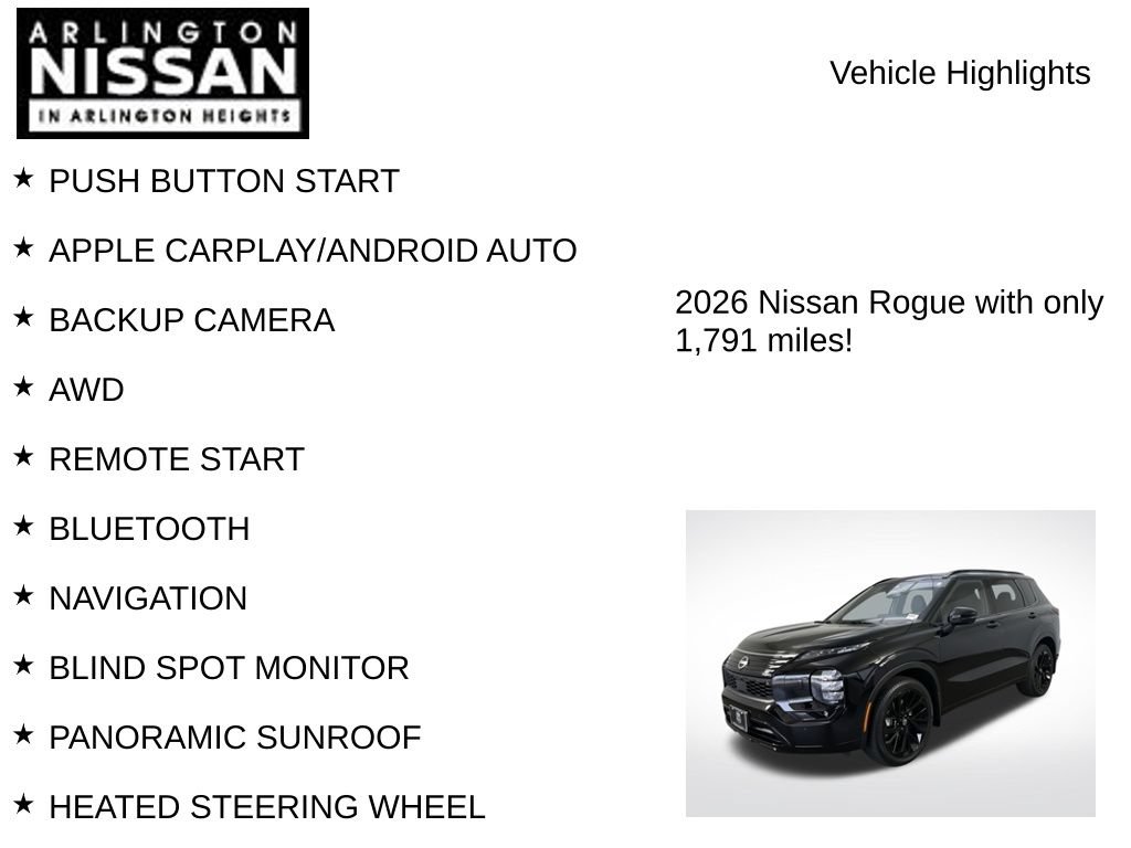 Certified 2026 Nissan Rogue Platinum w/ Family Package AWD/4WD image 7
