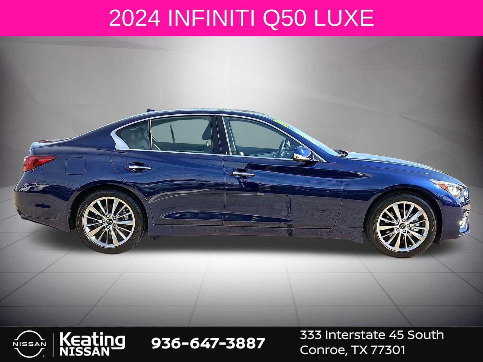 Used 2024 INFINITI Q50 Luxe w/ Cargo Package image 2