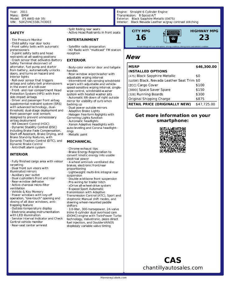 Used 2011 BMW X5 xDrive35i AWD/4WD image 32