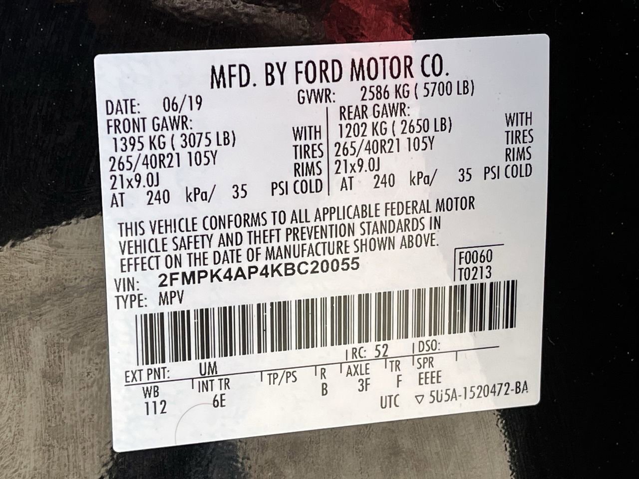 Used 2019 Ford Edge ST w/ Equipment Group 401A image 31