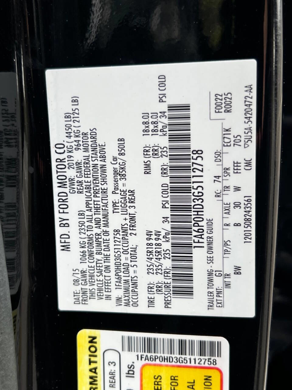 Used 2016 Ford Fusion SE w/ Equipment Group 202A FWD image 17