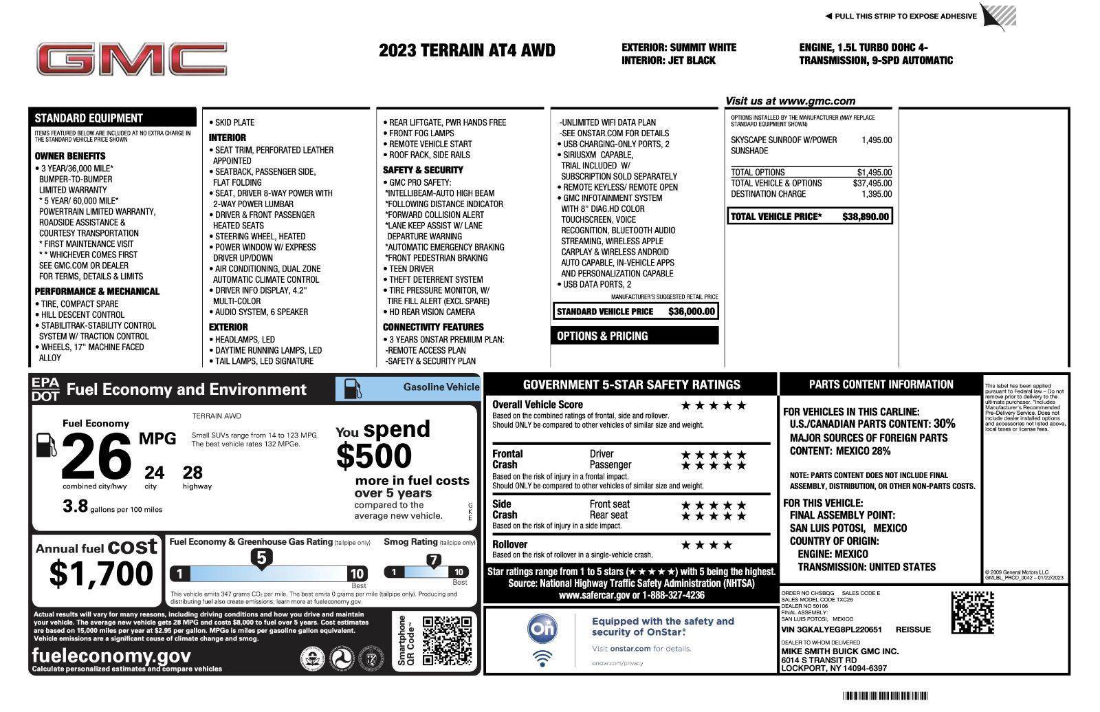 Used 2023 GMC Terrain AT4 AWD/4WD image 49