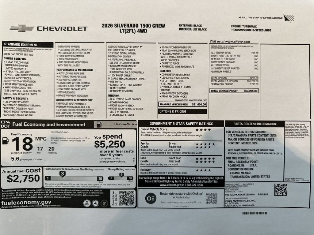 New 2026 Chevrolet Silverado 1500 LT AWD/4WD image 62