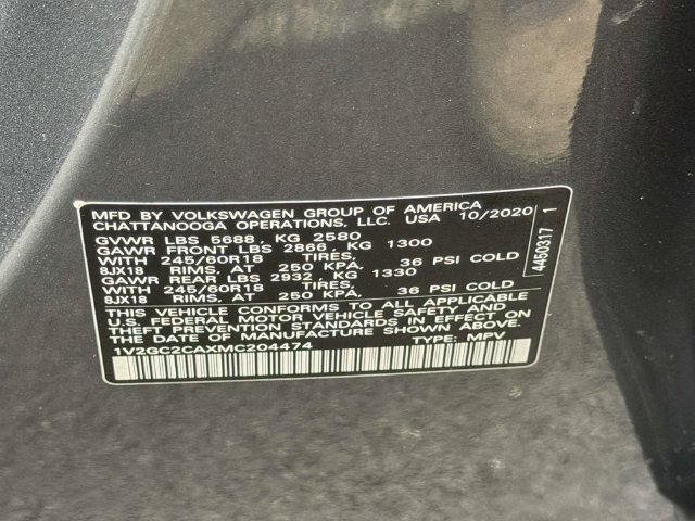 Used 2021 Volkswagen Atlas Cross Sport S AWD/4WD image 19