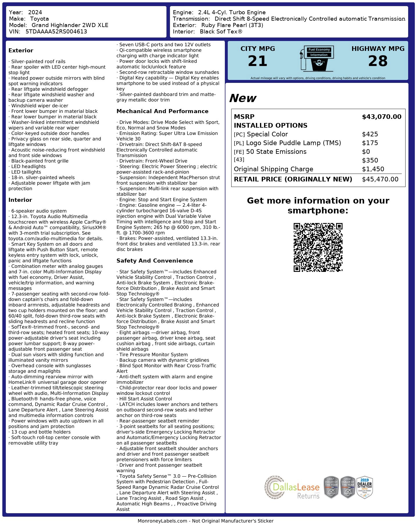 Used 2024 Toyota Grand Highlander XLE image 3