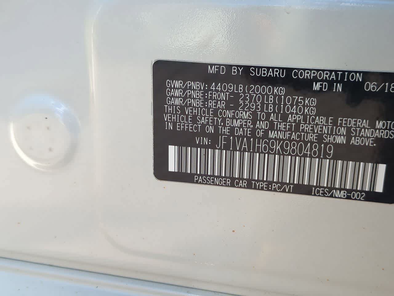 Used 2019 Subaru WRX Limited AWD/4WD image 35