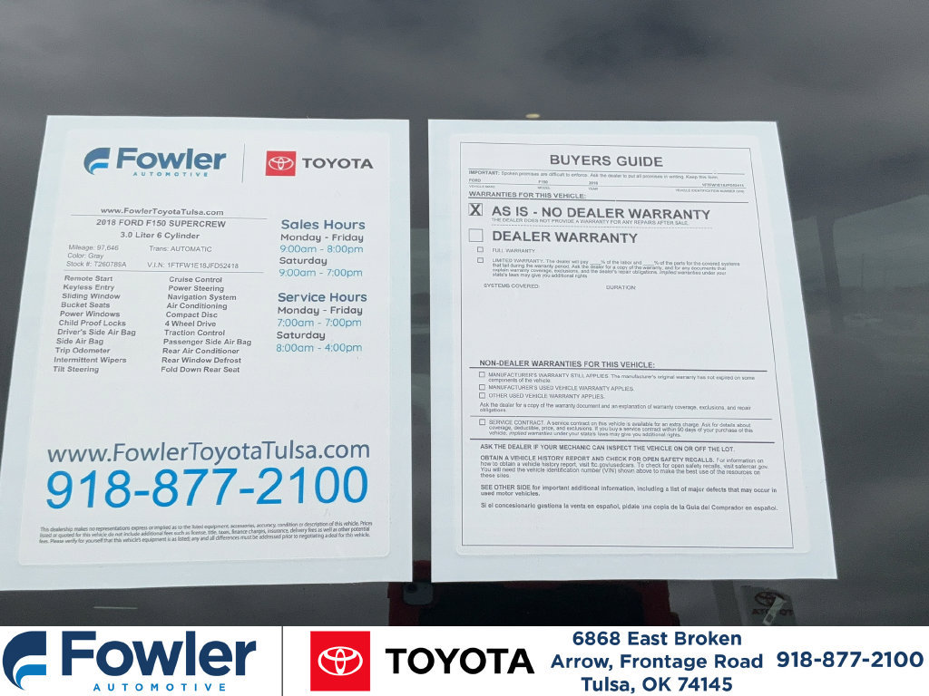 Used 2018 Ford F150 Lariat w/ Equipment Group 502A Luxury AWD/4WD image 26
