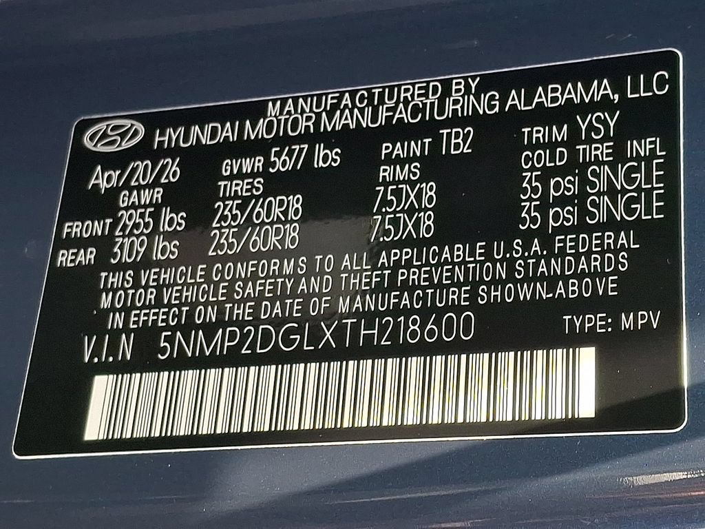 New 2026 Hyundai Santa Fe SEL AWD/4WD image 16