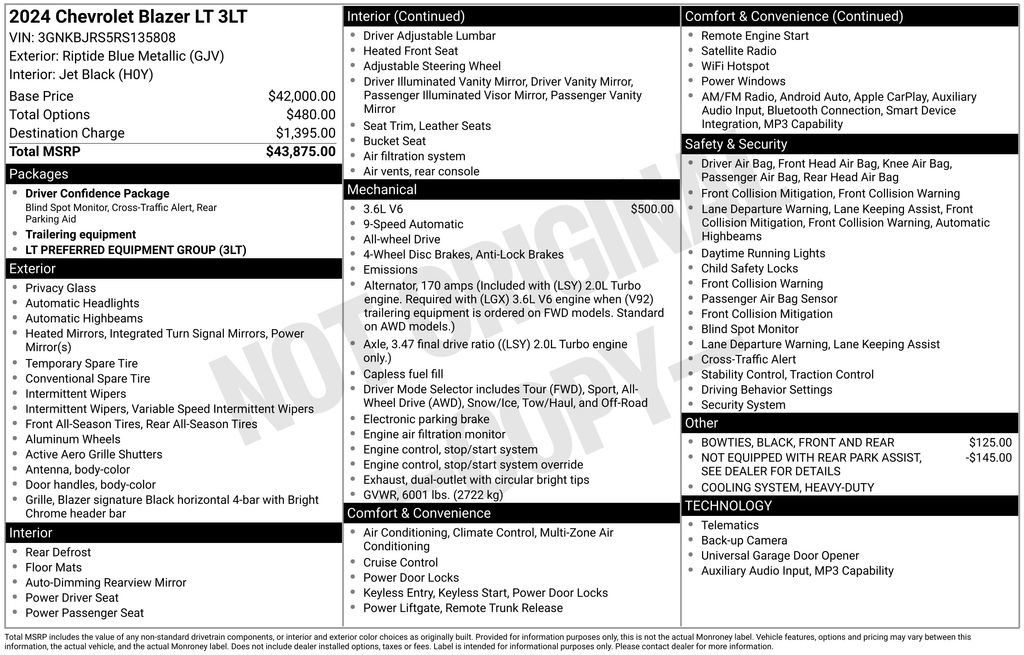 Used 2024 Chevrolet Blazer LT image 19