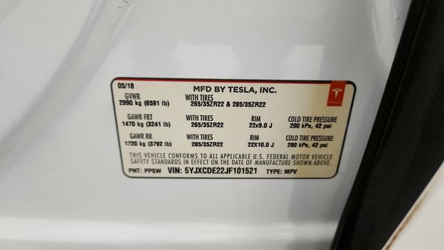 Used 2018 Tesla Model X 75D AWD/4WD image 77