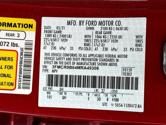 Certified 2021 Ford Bronco Sport Big Bend image 33