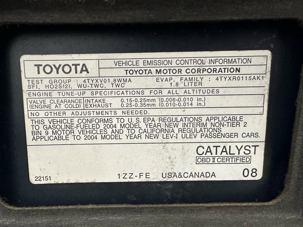 Used 2004 Toyota Corolla CE image 58