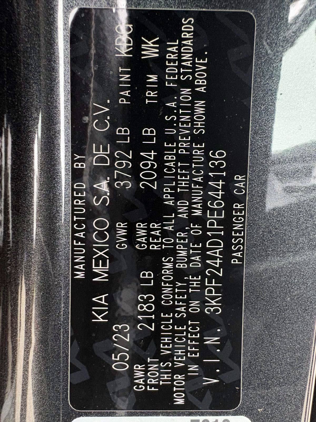 Certified 2023 Kia Forte LXS FWD image 21