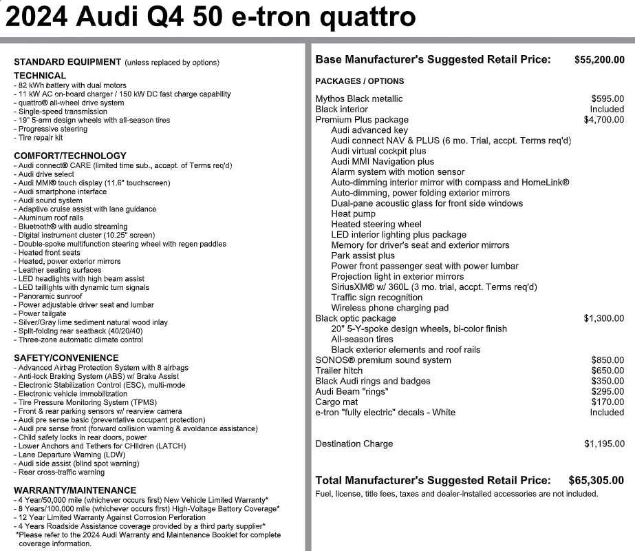 Certified 2024 Audi Q4 e-tron Premium Plus w/ Premium Plus AWD/4WD image 3