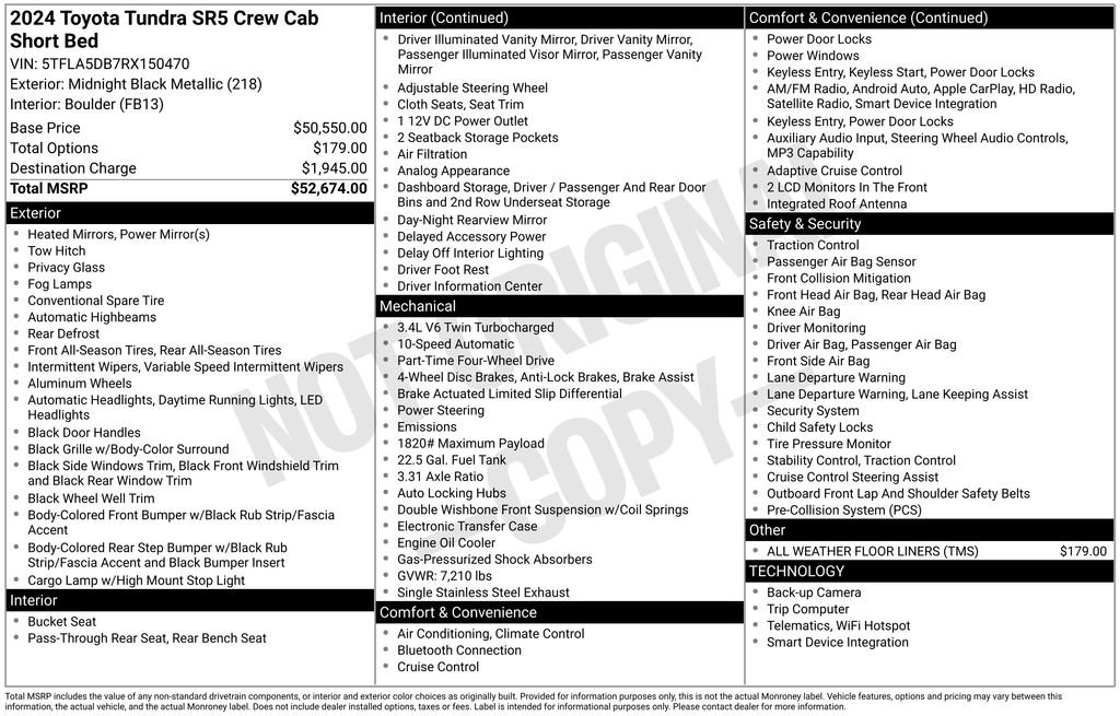 Used 2024 Toyota Tundra SR5 AWD/4WD image 28