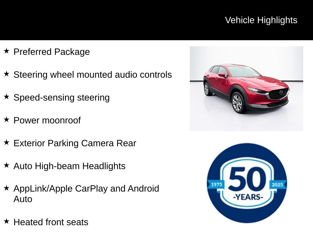 Used 2021 MAZDA CX-30 AWD 2.5 S w/ Preferred Package image 9