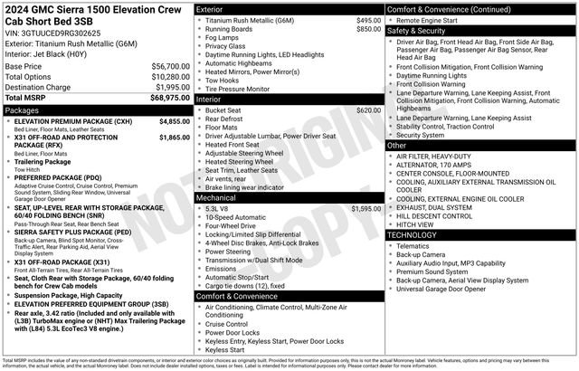 Used 2024 GMC Sierra 1500 Elevation w/ Elevation Premium Package AWD/4WD image 41