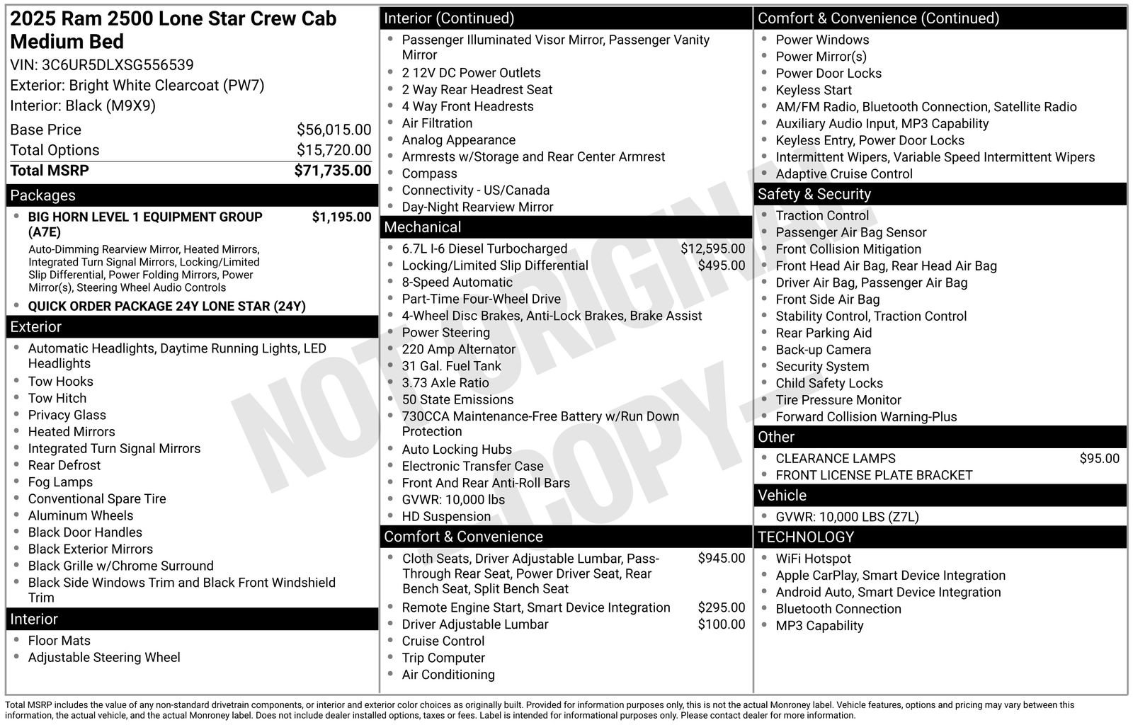 New 2025 RAM 2500 Lone Star image 25