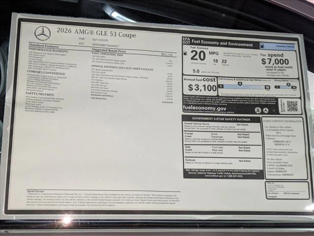 New 2026 Mercedes-Benz GLE 53 AMG 4MATIC Coupe image 19