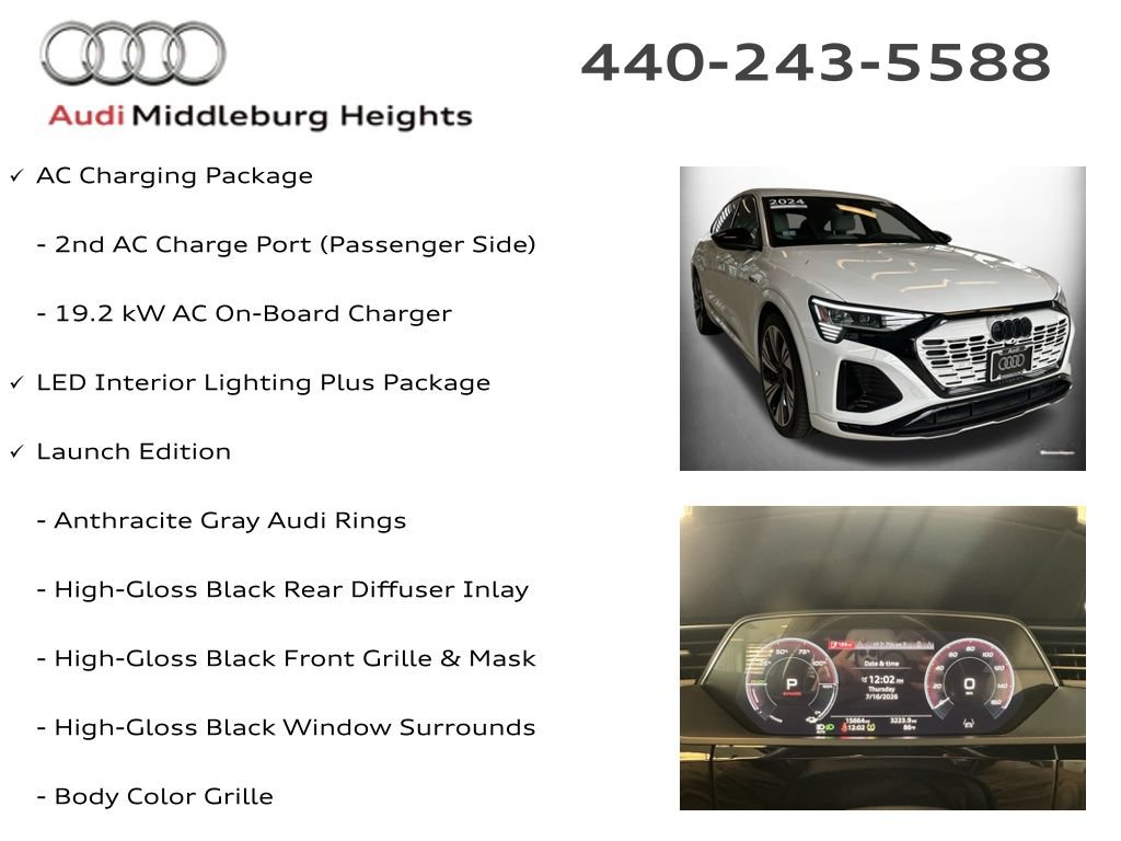 Used 2024 Audi Q8 e-tron Prestige w/ Prestige Package AWD/4WD image 7