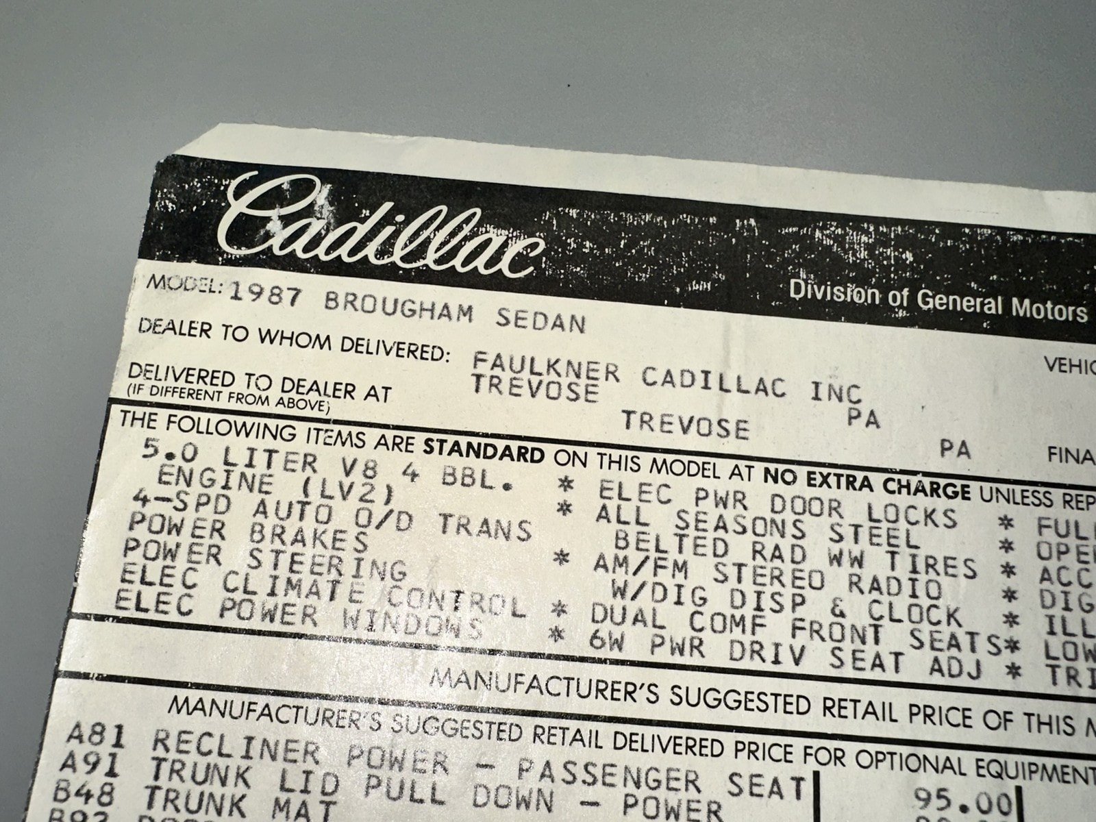 Used 1987 Cadillac Brougham RWD image 37