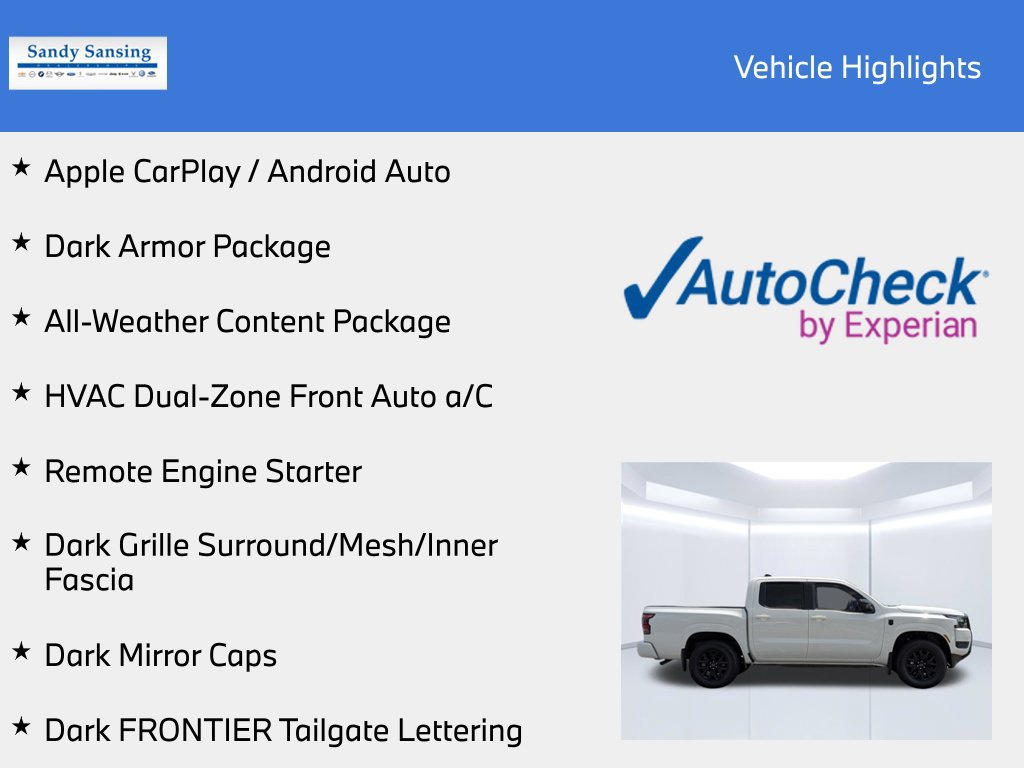 New 2026 Nissan Frontier SV w/ All-Weather Content Package AWD/4WD image 8