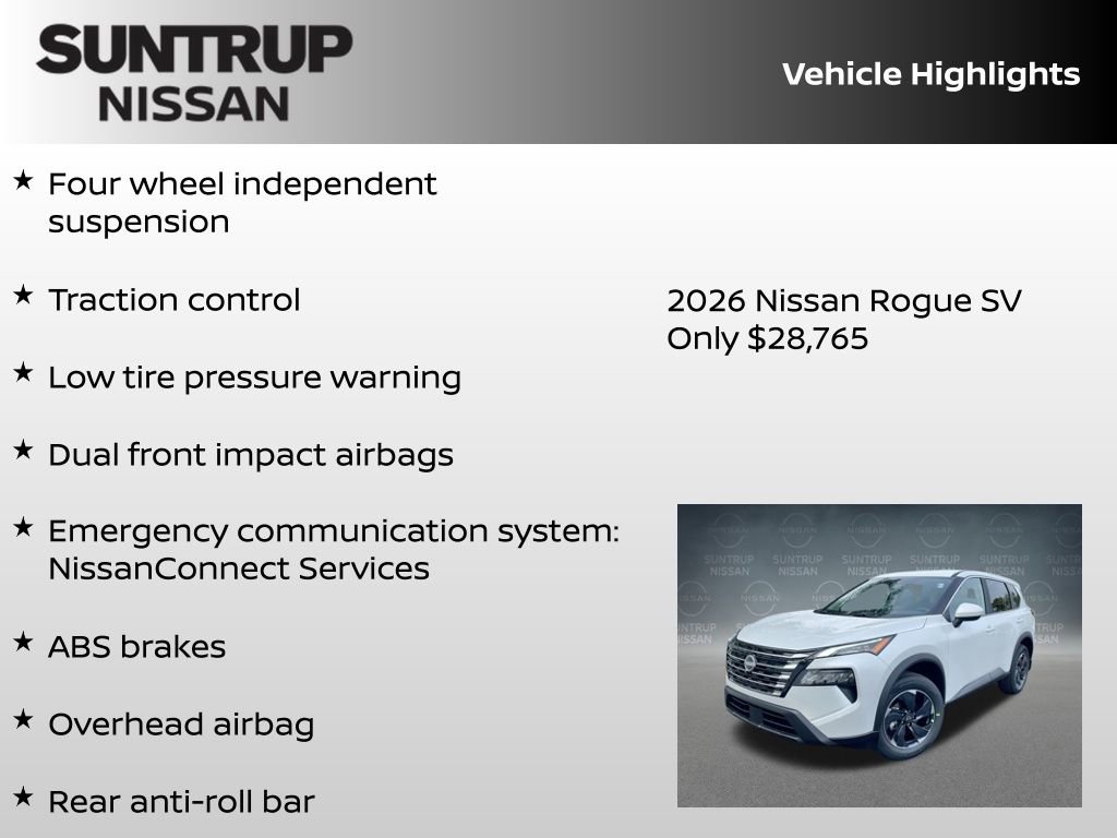 New 2026 Nissan Rogue SV AWD/4WD image 16