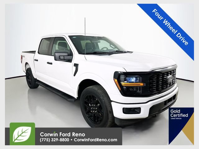 Certified 2024 Ford F150 STX w/ STX Black Appearance Package AWD/4WD 360° Tour