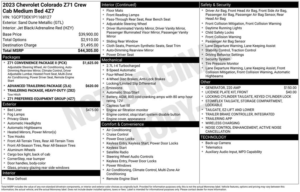 Used 2023 Chevrolet Colorado Z71 w/ Z71 Convenience Package 2 image 5