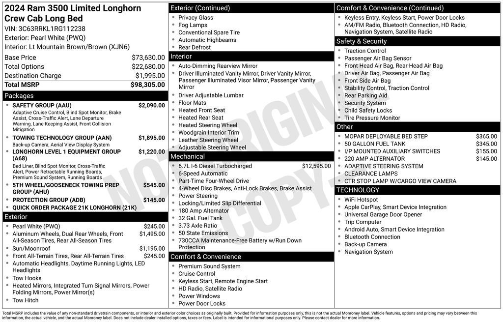 Used 2024 RAM 3500 Limited w/ Safety Group image 10
