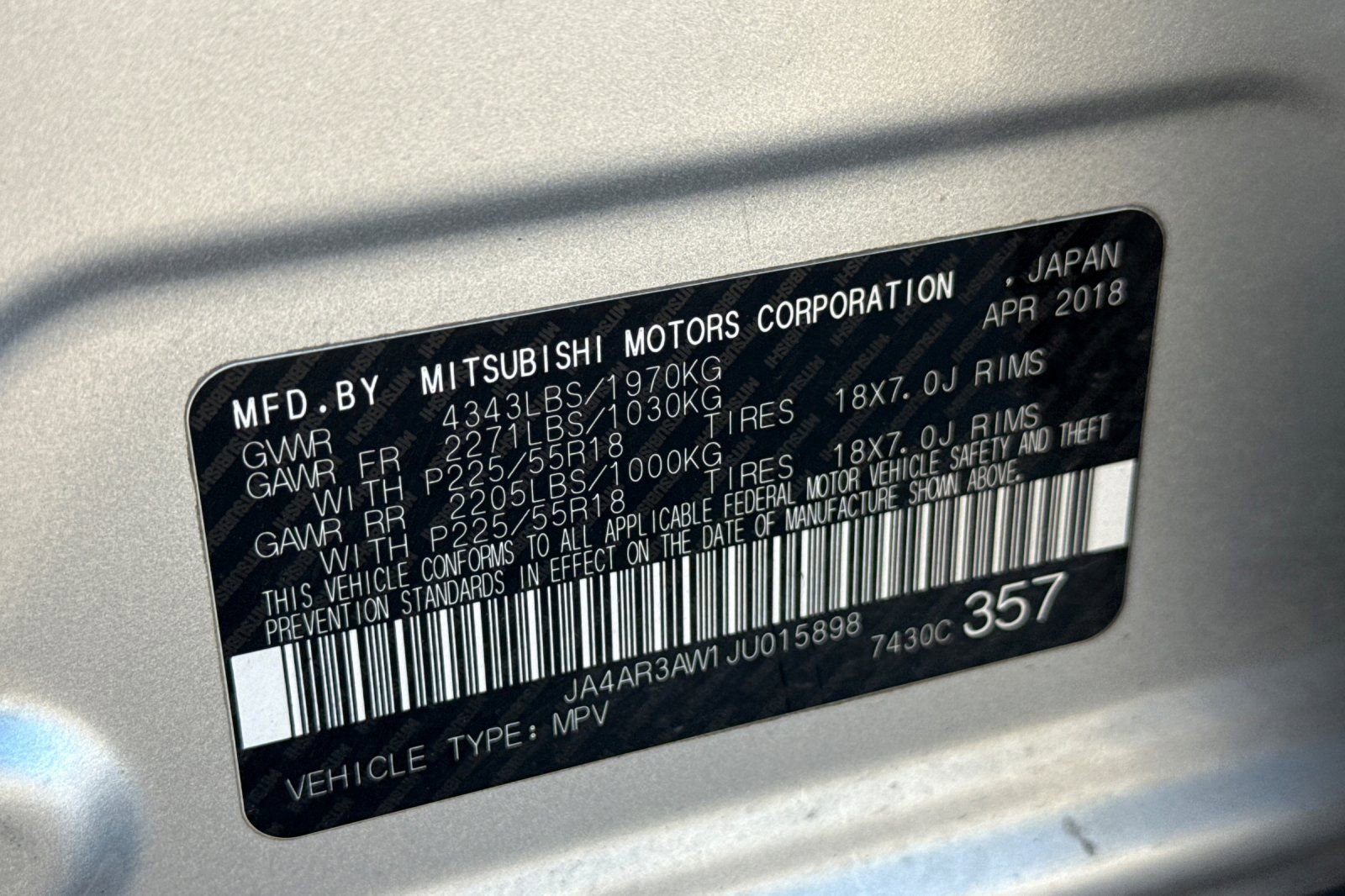 Used 2018 Mitsubishi Outlander Sport SE AWD/4WD image 30