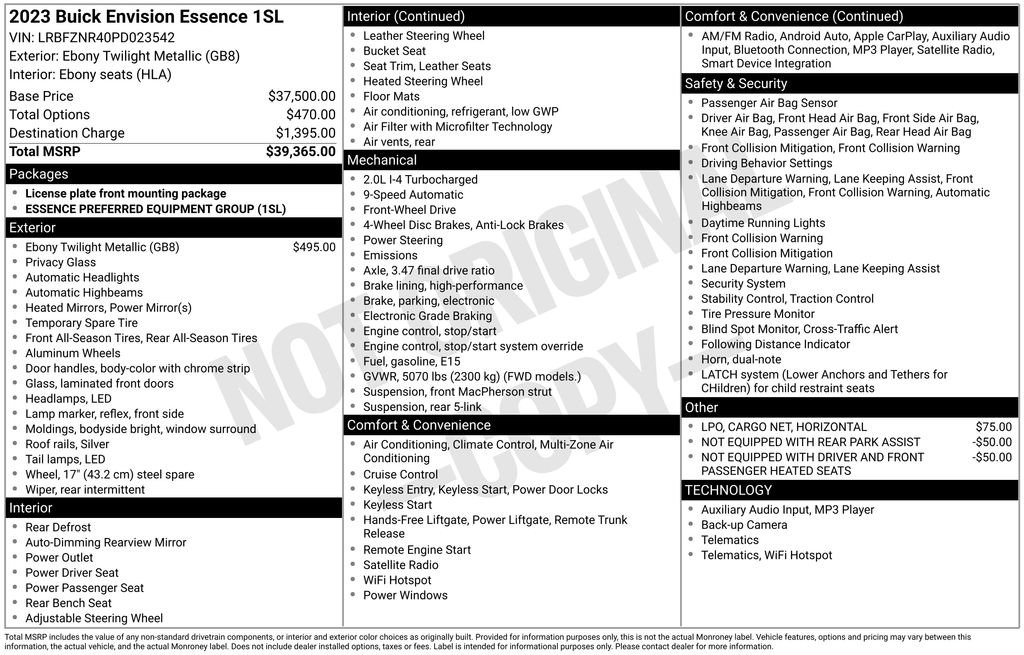 Used 2023 Buick Envision Essence image 4