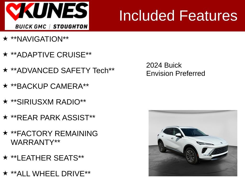 Used 2024 Buick Envision Preferred AWD/4WD image 2