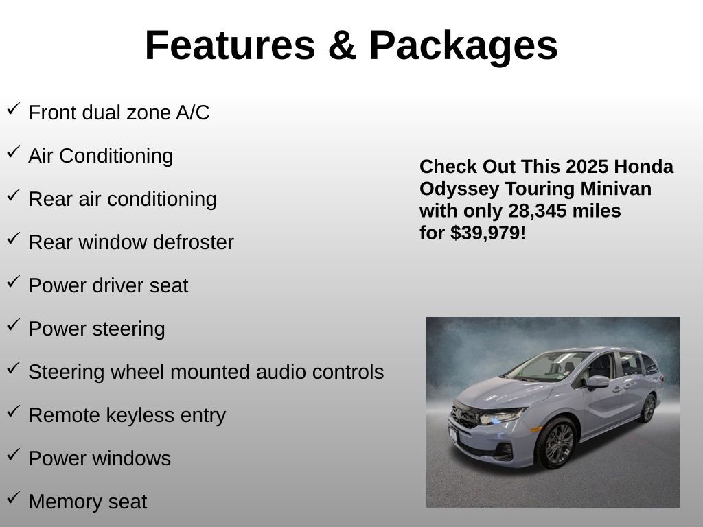 Certified 2025 Honda Odyssey Touring image 12